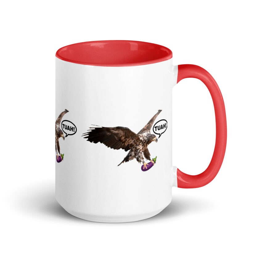 HAWK TUAH! Mug with Color Inside - Image 14