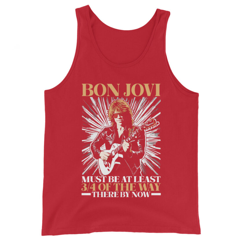 Bon Jovi Must be At least 3/4 of the Way There By Now Men's Tank Top - Image 3