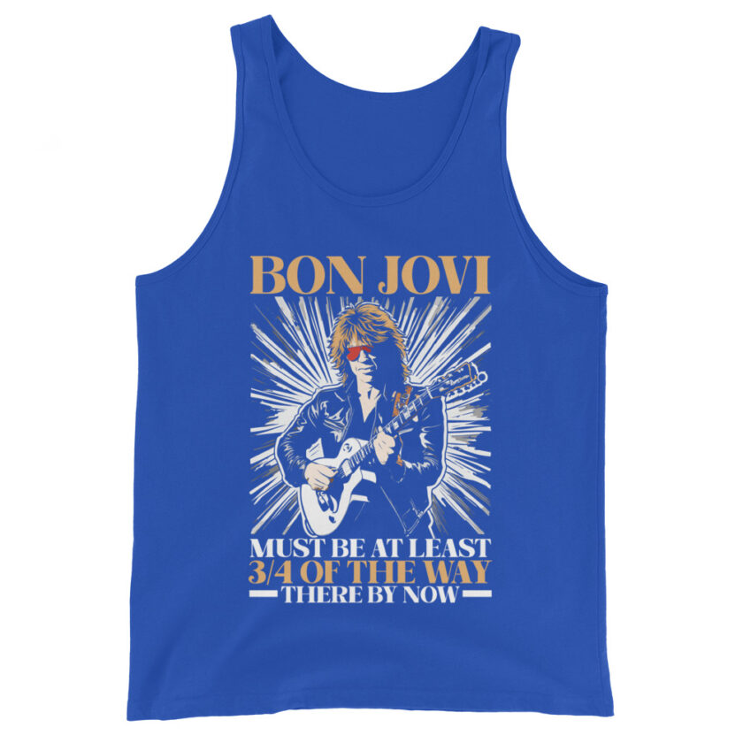 Bon Jovi Must be At least 3/4 of the Way There By Now Men's Tank Top - Image 5