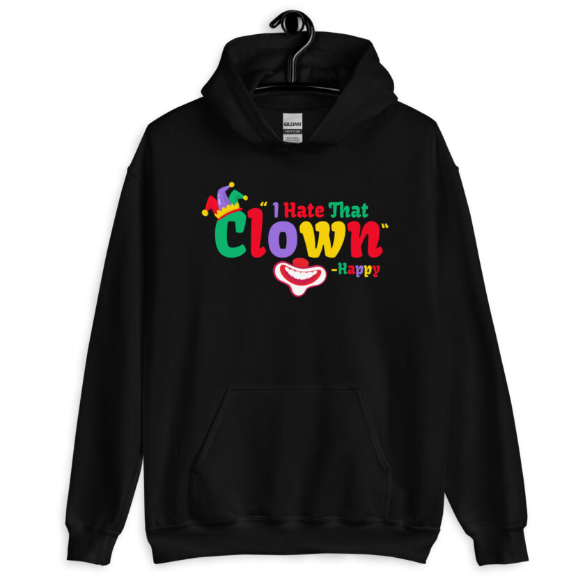 I hate that clown! -Happy, Happy Gilmore Unisex Hoodie - Image 2