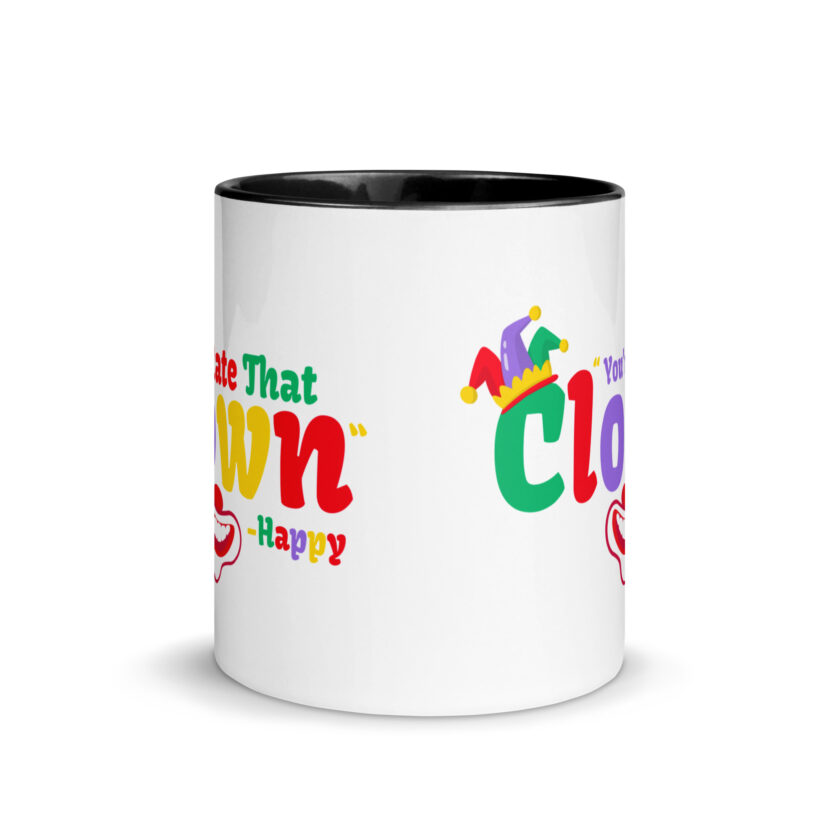 I hate that clown! -Happy, Happy Gilmore Mug with Color Inside - Image 3