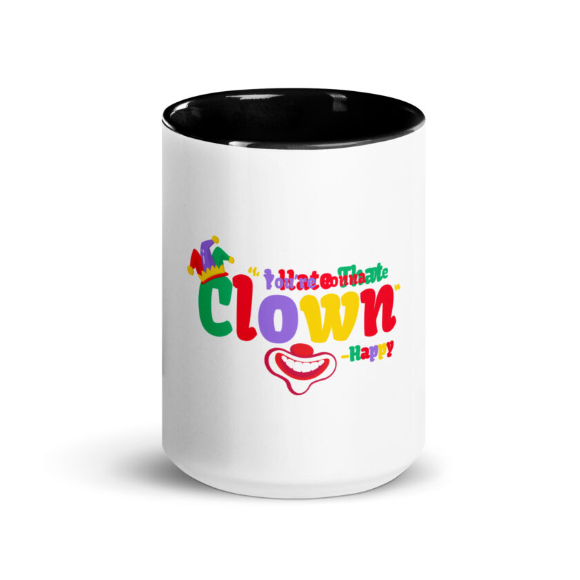 I hate that clown! -Happy, Happy Gilmore Mug with Color Inside - Image 6