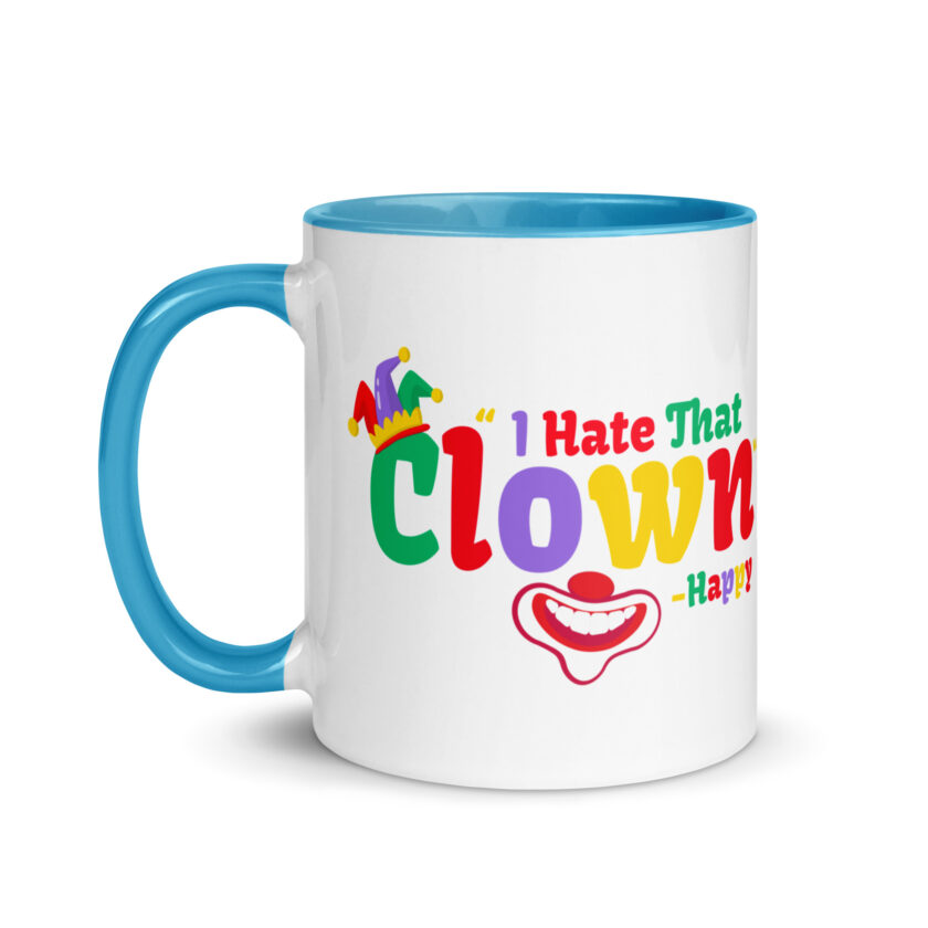 I hate that clown! -Happy, Happy Gilmore Mug with Color Inside - Image 27