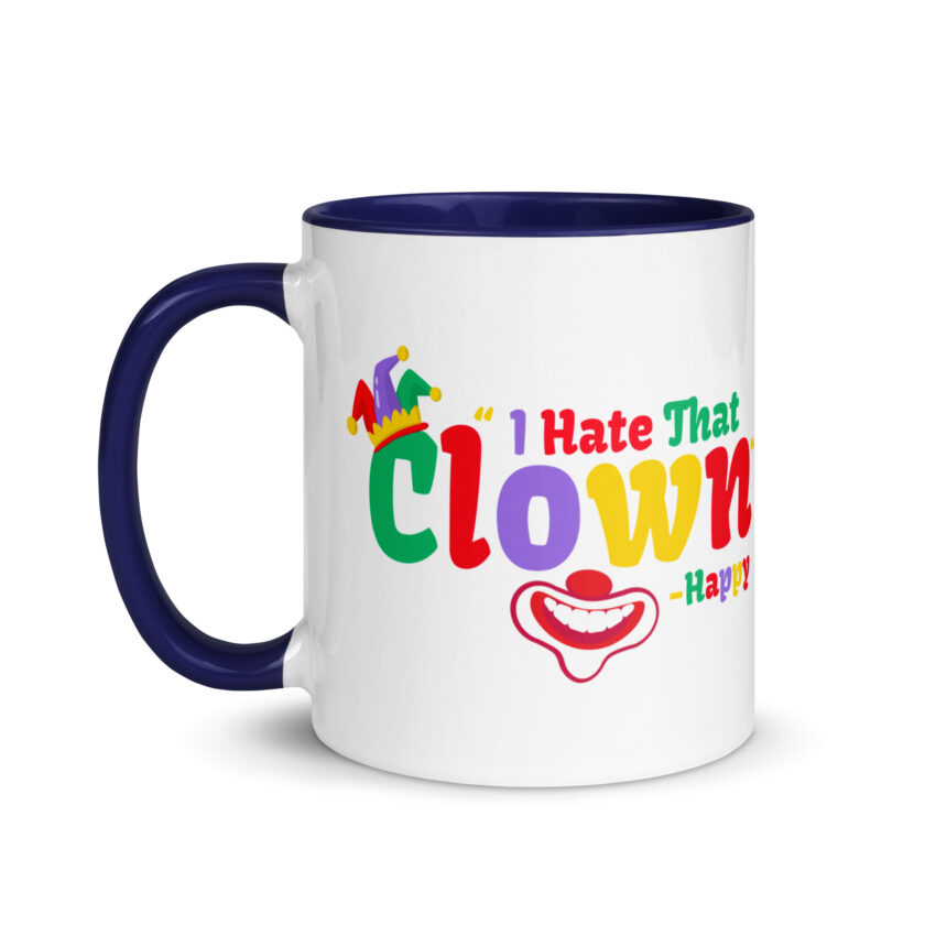 I hate that clown! -Happy, Happy Gilmore Mug with Color Inside - Image 10