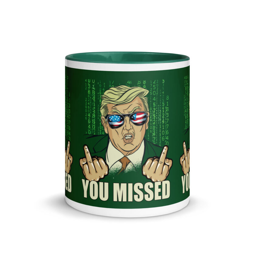 You Missed! Trump Funny Mug with Color Inside - Image 18