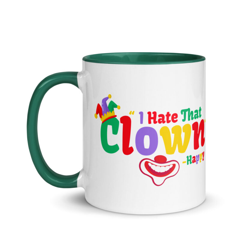 I hate that clown! -Happy, Happy Gilmore Mug with Color Inside - Image 18