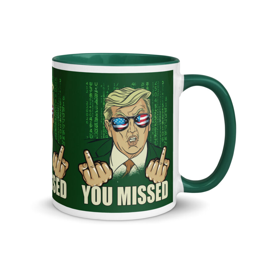 You Missed! Trump Funny Mug with Color Inside - Image 17