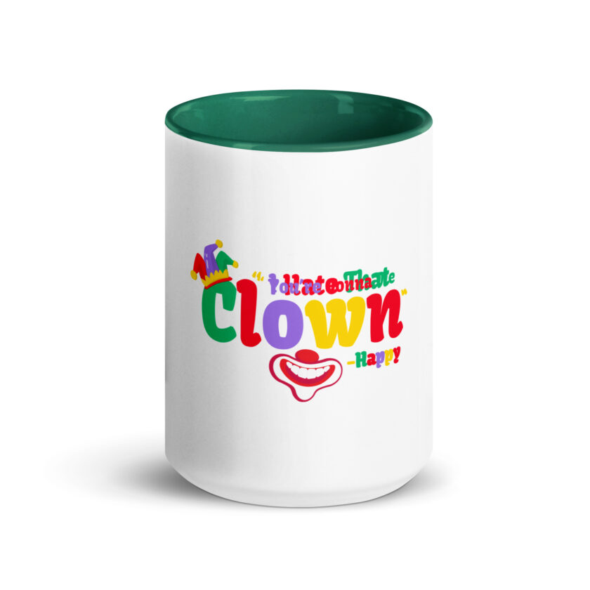 I hate that clown! -Happy, Happy Gilmore Mug with Color Inside - Image 20