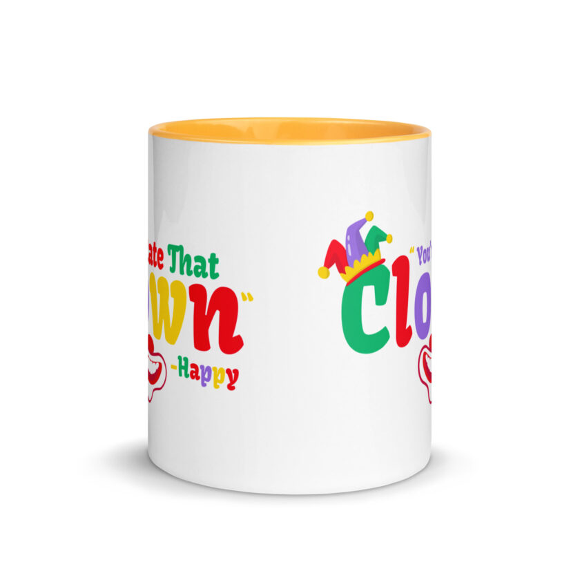 I hate that clown! -Happy, Happy Gilmore Mug with Color Inside - Image 35