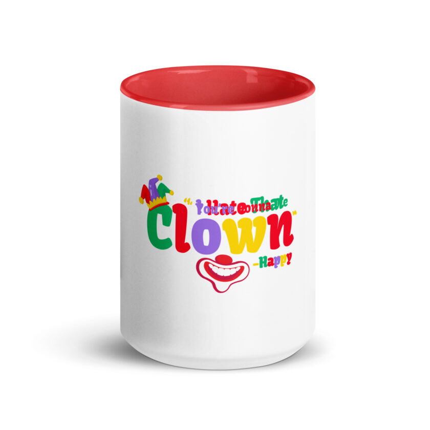 I hate that clown! -Happy, Happy Gilmore Mug with Color Inside - Image 14