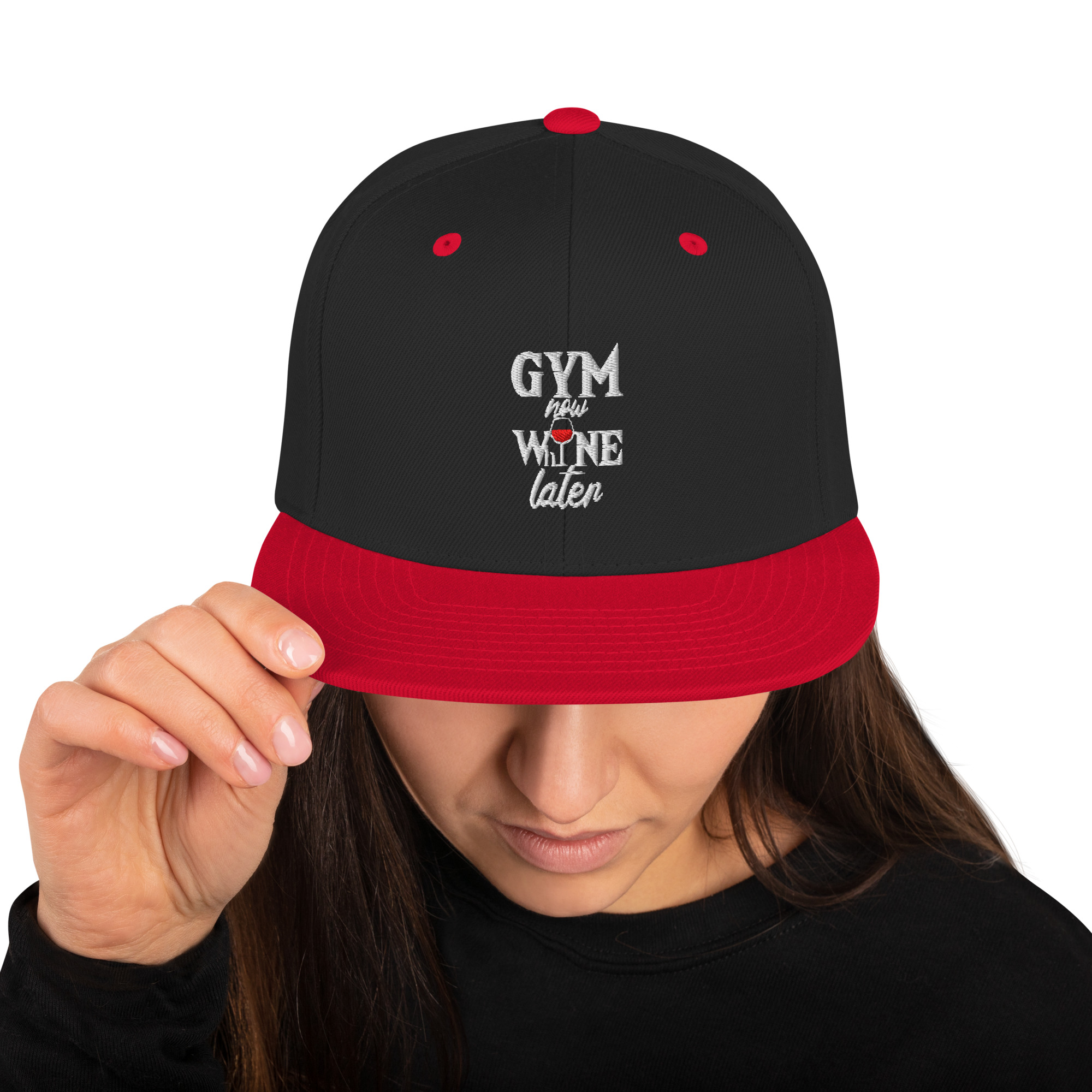 Gym Now Whine Later Snapback Hat - Image 9