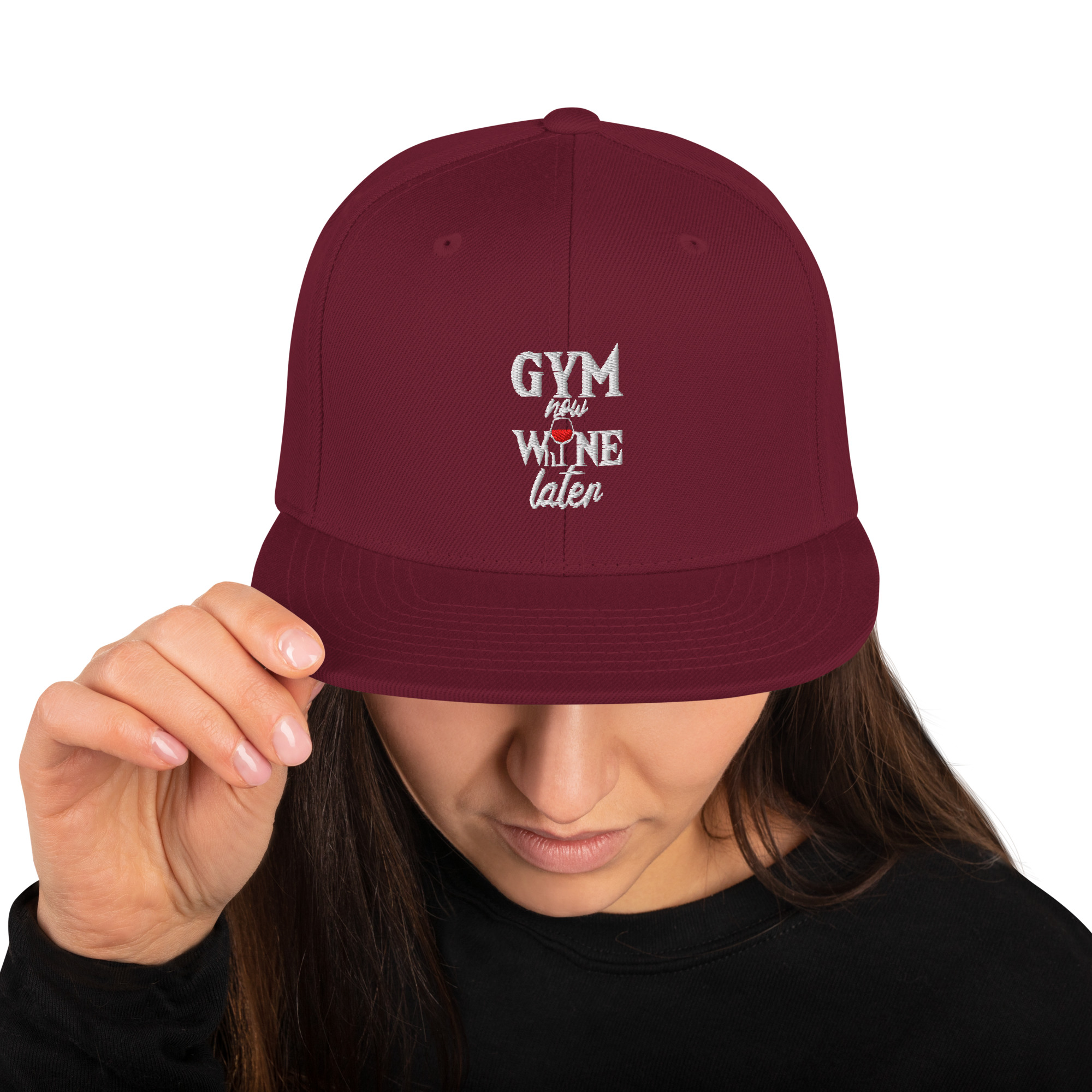Gym Now Whine Later Snapback Hat - Image 25