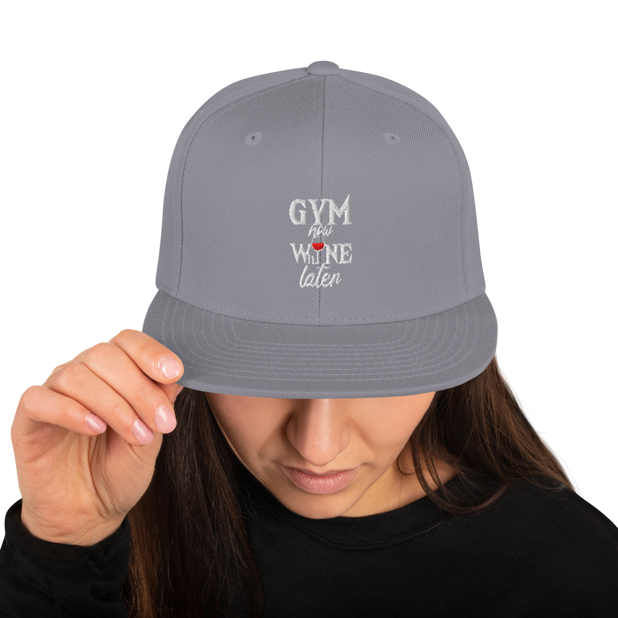Gym Now Whine Later Snapback Hat - Image 57